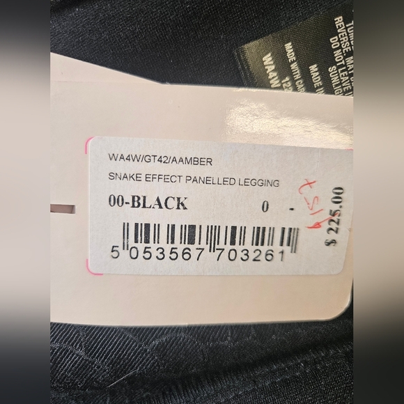 Ted Baker London -Jeggins Women's Black Sz 2 Snake Effect Paneled  NWT - Picture 10 of 12